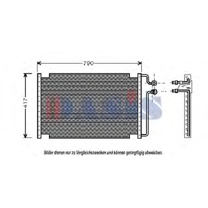 Foto Kondensator, Klimaanlage AKS DASIS 522033N