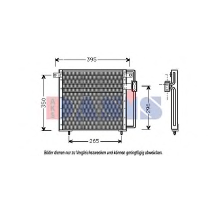 Foto Kondensator, Klimaanlage AKS DASIS 522040N