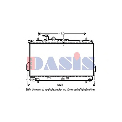 Photo Radiator, engine cooling AKS DASIS 560001N