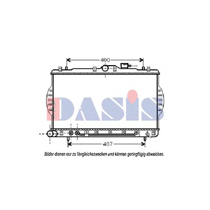 Photo Radiator, engine cooling AKS DASIS 560004N