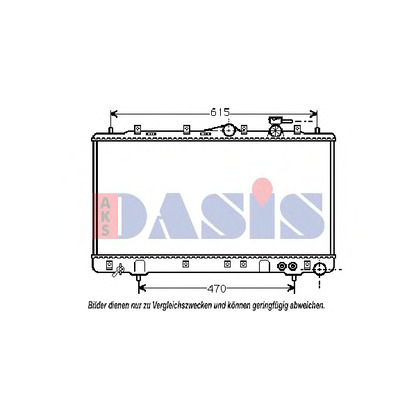 Foto Radiador, refrigeración del motor AKS DASIS 560013N