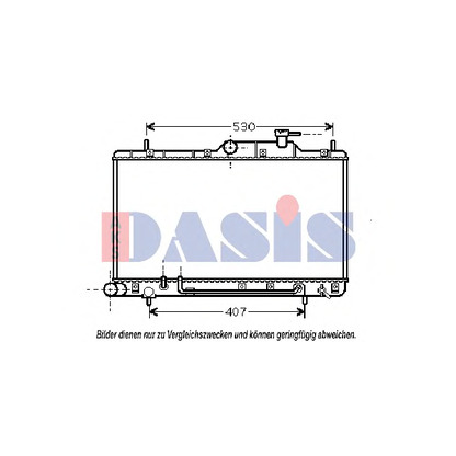 Photo Radiateur, refroidissement du moteur AKS DASIS 560015N