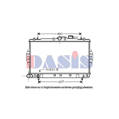 Foto Radiador, refrigeración del motor AKS DASIS 560016N