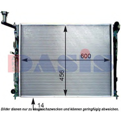 Photo Radiator, engine cooling AKS DASIS 560031N