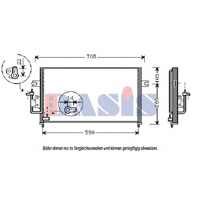 Foto Kondensator, Klimaanlage AKS DASIS 562110N