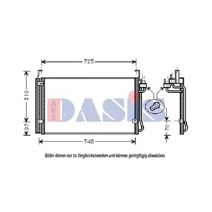 Foto Kondensator, Klimaanlage AKS DASIS 562150N