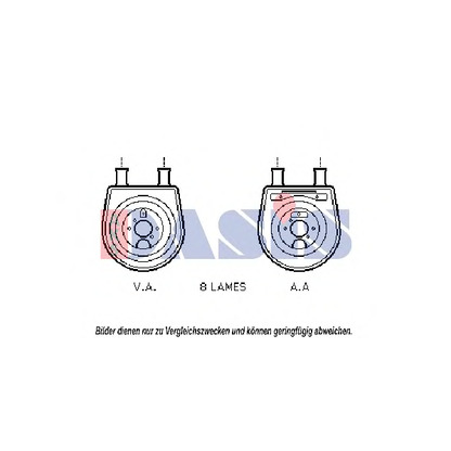 Foto Radiatore olio, Olio motore AKS DASIS 566006N