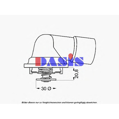 Photo Thermostat, coolant AKS DASIS 751637N