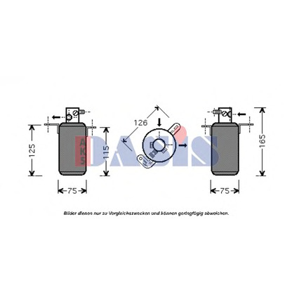 Foto Filtro deshidratante, aire acondicionado AKS DASIS 800750N