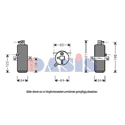 Foto Filtro deshidratante, aire acondicionado AKS DASIS 802150N