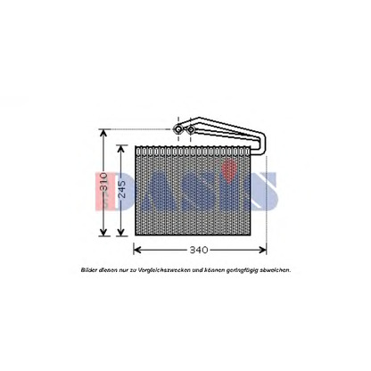 Foto Verdampfer, Klimaanlage AKS DASIS 820011N