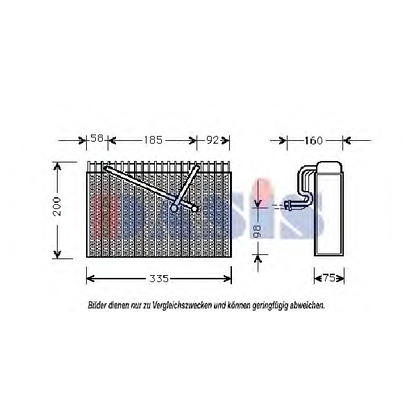 Foto Verdampfer, Klimaanlage AKS DASIS 820052N