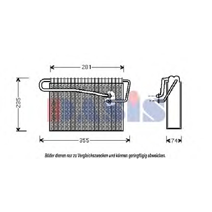 Foto Verdampfer, Klimaanlage AKS DASIS 820098N