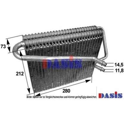 Foto Verdampfer, Klimaanlage AKS DASIS 820098N