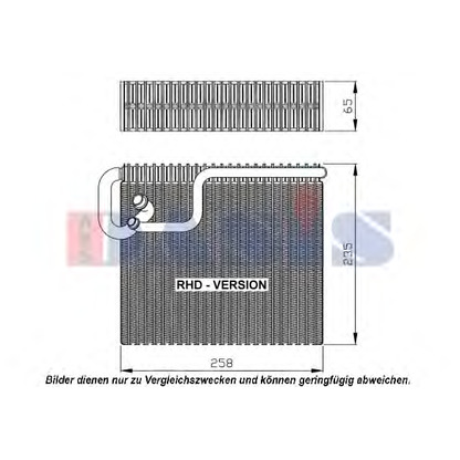 Photo Evaporateur climatisation AKS DASIS 820107N