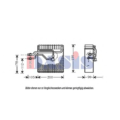 Photo Evaporator, air conditioning AKS DASIS 820153N