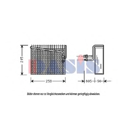 Foto Verdampfer, Klimaanlage AKS DASIS 820189N