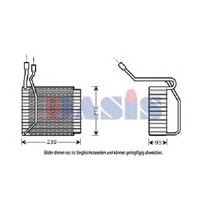 Photo Evaporator, air conditioning AKS DASIS 820237N