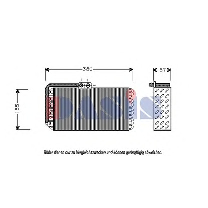 Foto Verdampfer, Klimaanlage AKS DASIS 820970N