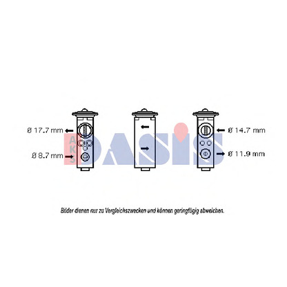 Zdjęcie Zawór rozprężny, klimatyzacja AKS DASIS 840000N