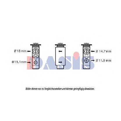 Photo Expansion Valve, air conditioning AKS DASIS 840005N