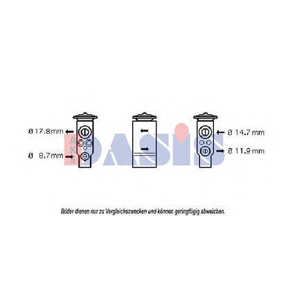 Foto Expansionsventil, Klimaanlage AKS DASIS 840018N