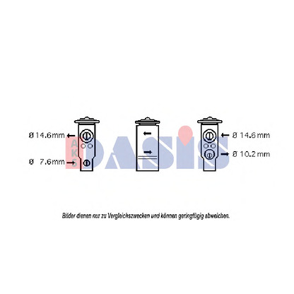 Foto Expansionsventil, Klimaanlage AKS DASIS 840021N