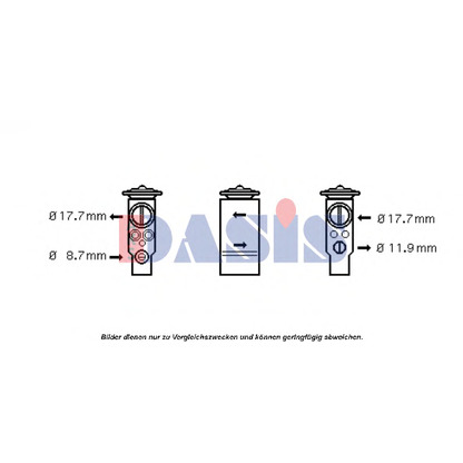 Foto Expansionsventil, Klimaanlage AKS DASIS 840096N