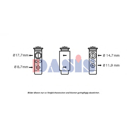 Foto Expansionsventil, Klimaanlage AKS DASIS 840101N