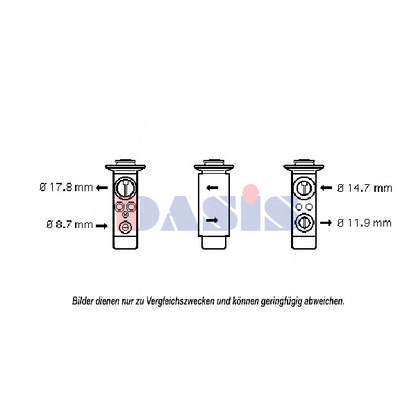 Photo Expansion Valve, air conditioning AKS DASIS 840168N