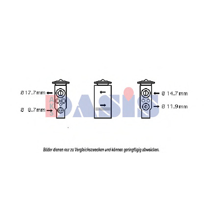 Zdjęcie Zawór rozprężny, klimatyzacja AKS DASIS 840170N