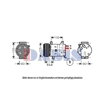 Foto Kompressor, Klimaanlage AKS DASIS 850232N