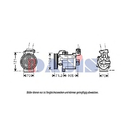 Photo Compressor, air conditioning AKS DASIS 850369N