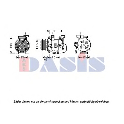 Foto Compresor, aire acondicionado AKS DASIS 850375N