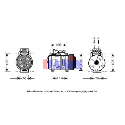 Photo Compressor, air conditioning AKS DASIS 850380N