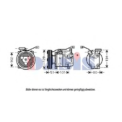 Foto Kompressor, Klimaanlage AKS DASIS 850382N