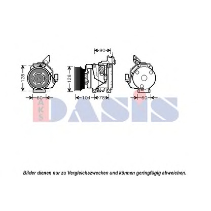 Photo Compressor, air conditioning AKS DASIS 850397N