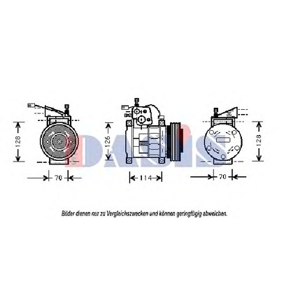 Photo Compressor, air conditioning AKS DASIS 850437N