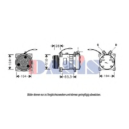 Photo Compressor, air conditioning AKS DASIS 850446N