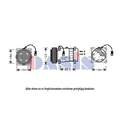 Foto Compresor, aire acondicionado AKS DASIS 850481N