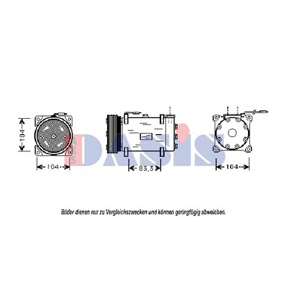 Foto Kompressor, Klimaanlage AKS DASIS 850486N