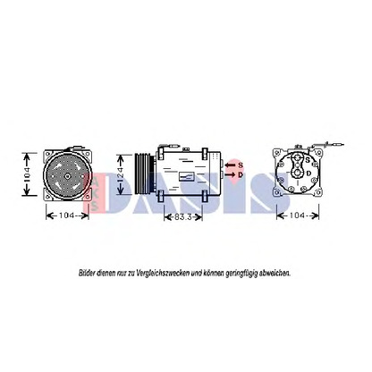 Foto Compresor, aire acondicionado AKS DASIS 850502N