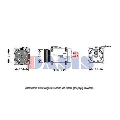 Zdjęcie Kompresor, klimatyzacja AKS DASIS 850503N