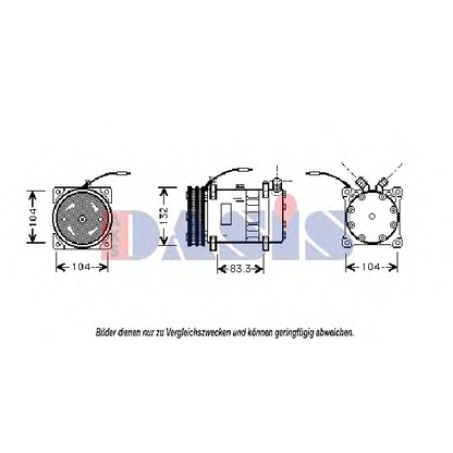 Foto Kompressor, Klimaanlage AKS DASIS 850622N