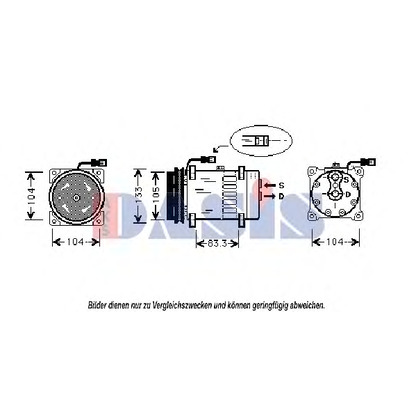 Photo Compressor, air conditioning AKS DASIS 850658N