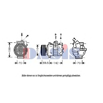 Photo Compressor, air conditioning AKS DASIS 850682N