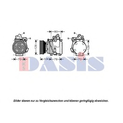 Photo Compressor, air conditioning AKS DASIS 850693N