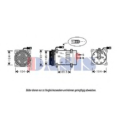 Photo Compressor, air conditioning AKS DASIS 850703N