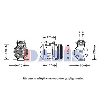 Foto Kompressor, Klimaanlage AKS DASIS 850709N