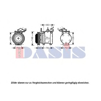 Foto Kompressor, Klimaanlage AKS DASIS 850715N
